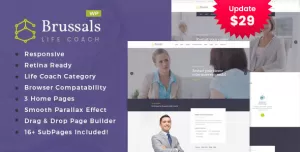 Brussals - Personal Development Coach WordPress Theme