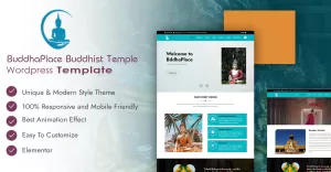 BuddhaPlace Buddhist Temple Wordpress Template
