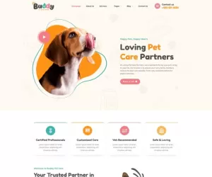 Buddy - Pet Care Services Elementor Template Kit