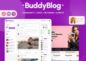 BuddyBlog - Creëer een community, e-commerce, BuddyPress-thema