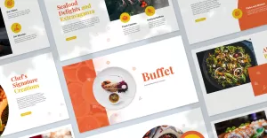 Buffet - Catering Presentation PowerPoint Template