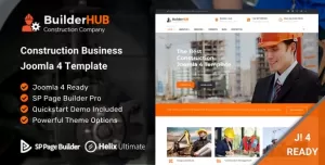 Builder HUB- Construction Business Joomla 4 Template