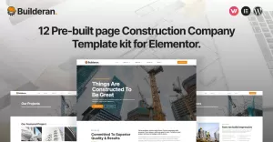 Builderan - Premium Construction Company Elementor Template kit