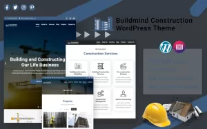 Buildmind Construction WordPress Theme - TemplateMonster