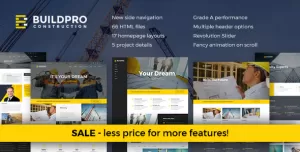 BuildPro - Construction and Building Website Template