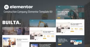 Builta – Construction Company Elementor Template Kit