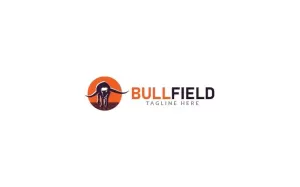 Bull Field Logo Design Template