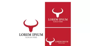 Bull Horn Logo And Symbol Vector V1