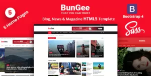 BunGee - Blog, News & Magazine HTML5 Template