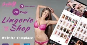 Bunny - Women Luxurious Lingerie Online Store Website Template