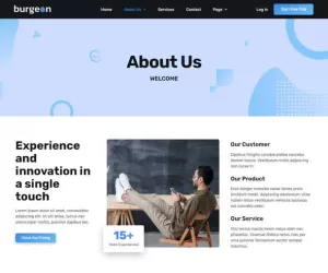 Burgeon - Tech Startup Business Elementor Template Kit
