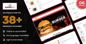 Burger Hunt - Burger and Fast Food Responsive PrestaShop Theme  PrestaShop 8.0 Themes