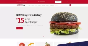 Burger Website Template for Restaurants and Delivery