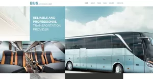 Bus and Coach Hire - Transportation Minimalistic Joomla Template