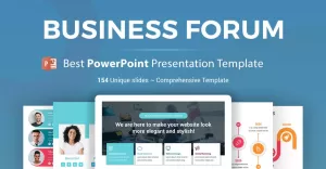 Business Forum  Presentation PowerPoint template