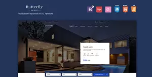 Butterfly - Responsive Real Estate HTML Template