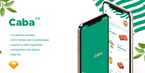 Caba - Grocery Mobile App UI Kit