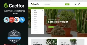 Cactfor - Plants and Gardening Tools Online Store PrestaShop Theme