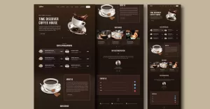 Cafe store for coffee landing page design - TemplateMonster