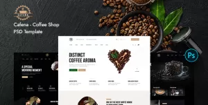Cafena - Coffee Shop PSD Template