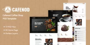 Cafenod - Coffee Shop PSD Template