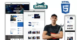 Cagarr - Minimal Garage Workshop HTML Website Template