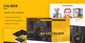 Caliber - Creative Multi Purpose PSD Template