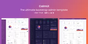 CalmUI Bootstrap Admin Dashboard Template