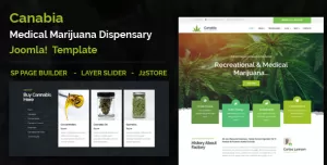 Canabia - Medical Marijuana Dispensary Joomla 4 Template