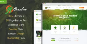 Canabro - Joomla 5 Cannabis & Medical Marijuana Template