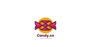Candy Simple Masccot Logo