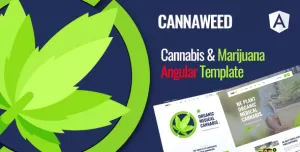 Cannaweed  Cannabis Angular Template