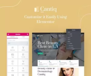 Cantiq - Beauty Clinic & Dermatologist Elementor Pro Template Kit
