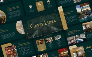 Capes Luna - Luxury Hotel Keynote Template - TemplateMonster