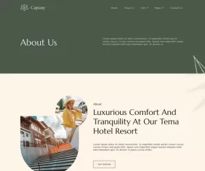Capuay - Hotel & Resort Elementor Template Kit