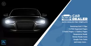 Car Dealer - Auto Dealing PSD Template