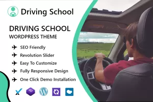 Car Driving School And Training WordPress Theme