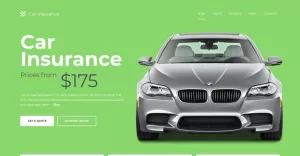 Car Insurance Responsive Website Template - TemplateMonster