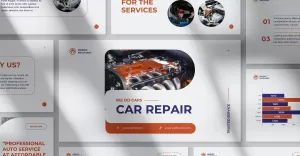 Car Repair Presentation PowerPoint template - TemplateMonster