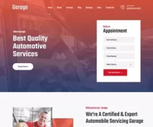 Car Repair WordPress theme for garage mechanic automobile servicing