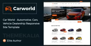 Car World - Vehicle Dealership Responsive Site Template