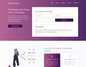 Careermela - Job portal Website Template - TemplateMonster