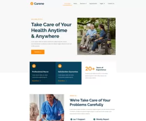 Carene - Home Care & Private Nursing Services Elementor Pro Template Kit