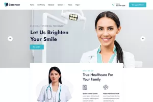 Carenow – Medical & Dentist Elementor Template Kit