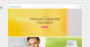 CareShare - Medicine Online Website Magento Theme