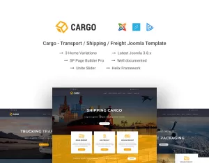Cargo - Transport / Shipping / Freight Joomla 3 Template