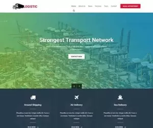Cargo WordPress theme for logistics packers movers import export sites
