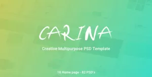 Carina - Creative Multipurpose PSD Template