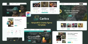 Caritra - Nonprofit & Charity Figma Template