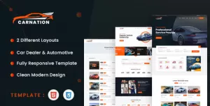 Carnation - Car Dealership and Listings HTML Template
